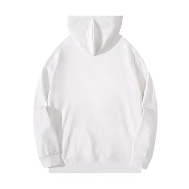 大白鲨 刺绣百搭套头长袖卫衣 男款 白色