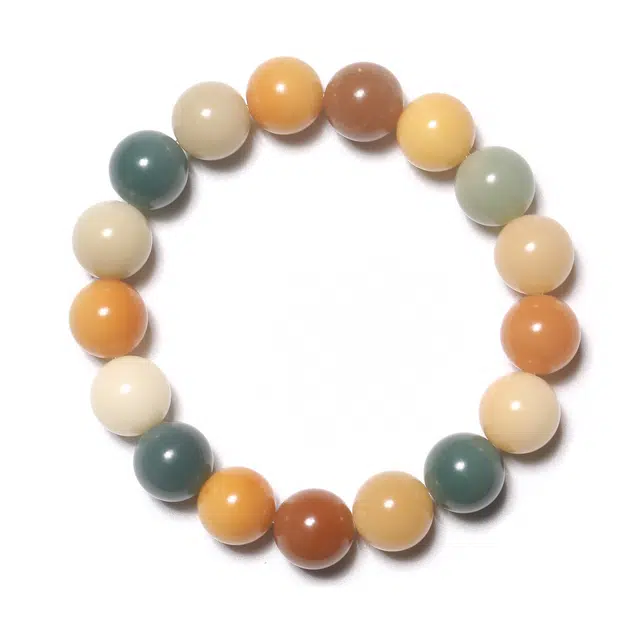 絮物 国潮新中式轻奢高级感小众复古风文玩盘玩佛珠念珠招财纳福装饰品工艺品考试考研考公上岸转运百搭 白玉菩提 手串 男女同款情侣款