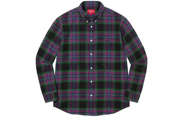Supreme Brushed Plaid Flannel Shirt