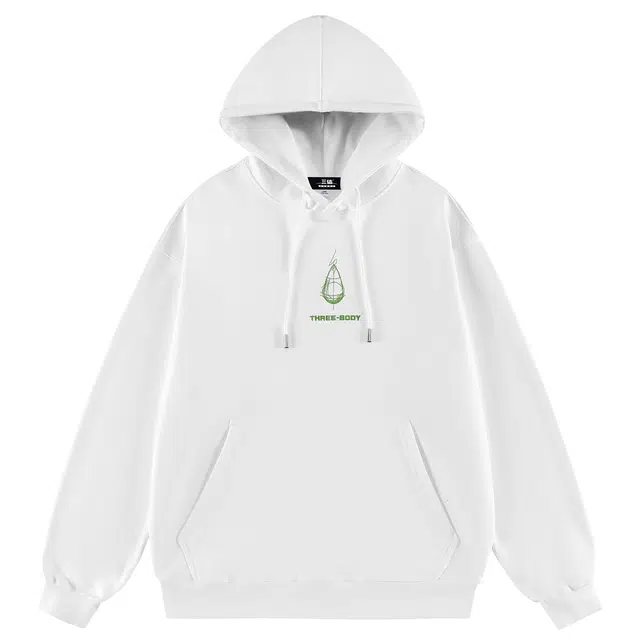 三体 美式百搭印花连帽卫衣 男女同款