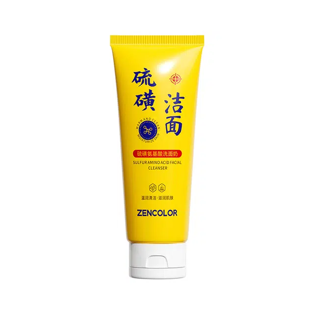 正彩 硫磺氨基酸洗面奶 舒缓提亮紧致保湿滋润清爽补水控油清洁