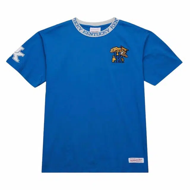 Mitchell Ness x NCAA Kentucky Wildcats Jacquard Ringer T