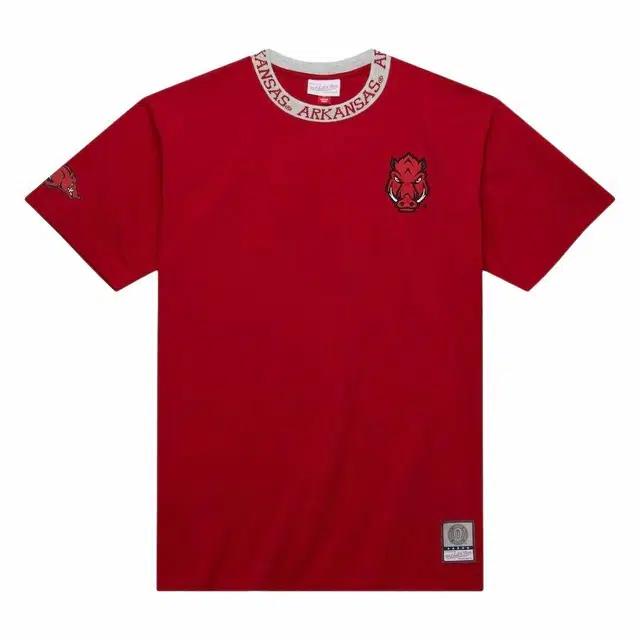 Mitchell Ness x NCAA Arkansas Razorbacks Jacquard Ringer T