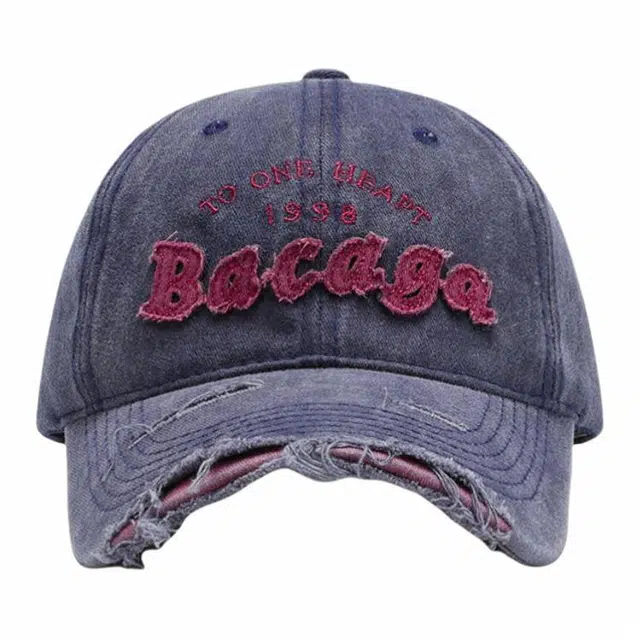 优莲茵 字母贴布水洗涂层 美式复古休闲百搭软顶遮阳 棉 鸭舌帽 男女同款情侣款