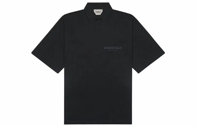 Fear of God Essentials SS20 Graphic Black Polo