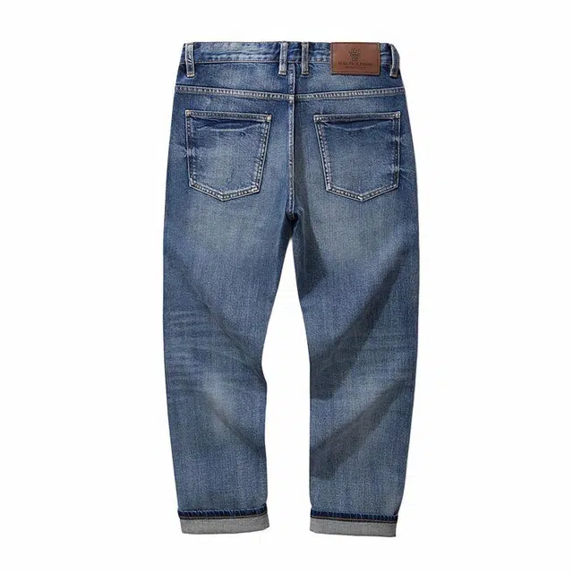 Da Bai Sha Retro Straight Jeans