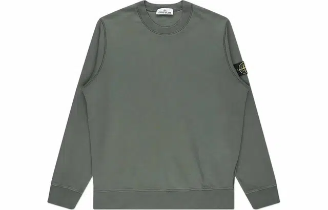 Stone Island SS24 Crewneck Sweatshirt Moss Green