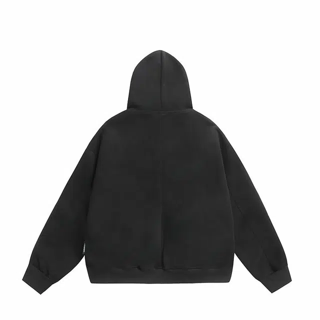 大白鲨 双拉链连帽重磅帽衫卫衣 男女同款