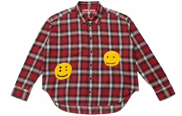 Cactus Plant Flea Market CPFM Double Vision Check Shirt Red