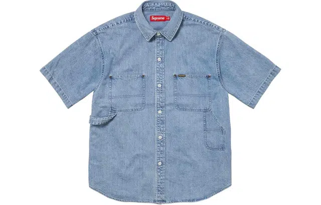 Supreme SS24 WEEK17 LOOSE FIT SS DENIM PAINTER SHIRT