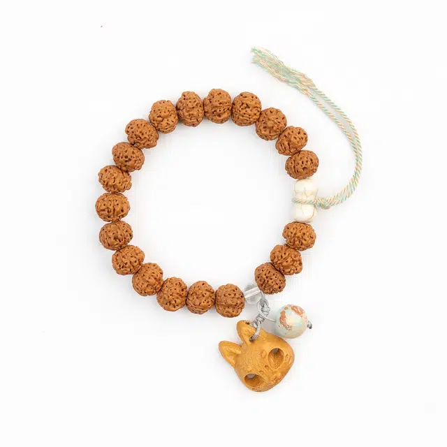 仙源 招财小猫面具可爱原创设计招财纳福有钱花 平安喜乐诸事顺利国潮新中式手饰#好运 金刚菩提 手串 男女同款情侣款