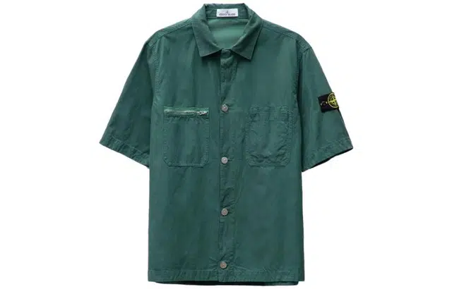 Stone Island 23SS Bottle Green Shirt