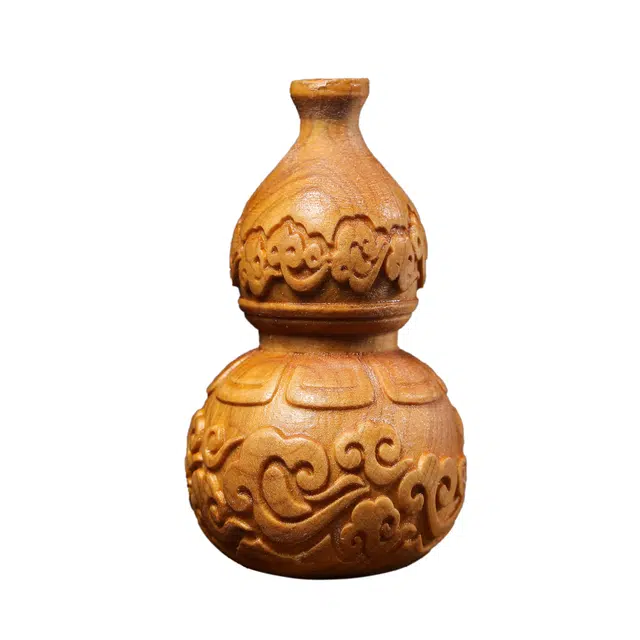 【蛇年行大运】 仙友 小众国潮轻奢简约新中式文玩葫芦居家茶宠招财纳福上岸盘玩车载#好运 崖柏 木作把件 男女同款情侣款
