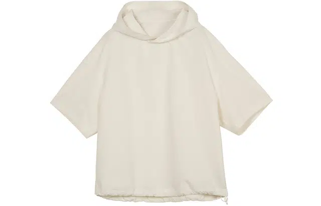 速写 隔离重塑 纯色连帽工装简约短袖衬衫 男女同款