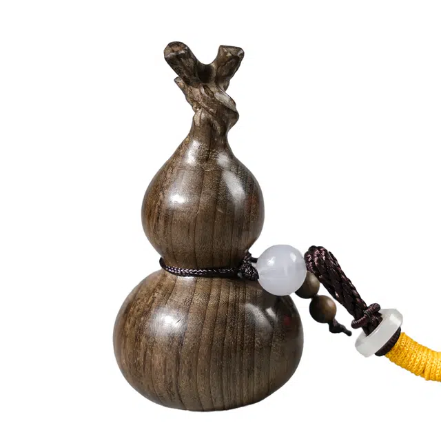 仙友 国潮新中式轻奢高级感文玩素面葫芦吉祥如意万事顺意百尺竿头更进一步摆件#好运 楠木 把件 男女同款情侣款