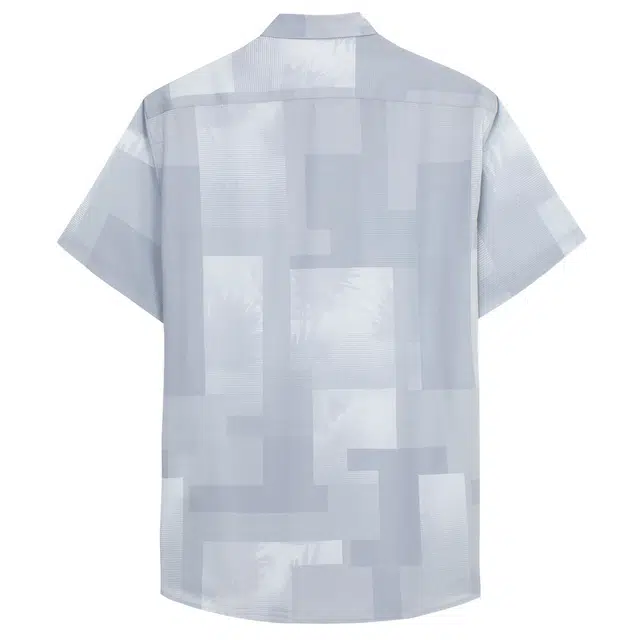 才子 简约百搭时尚短袖衬衫 男款 灰色