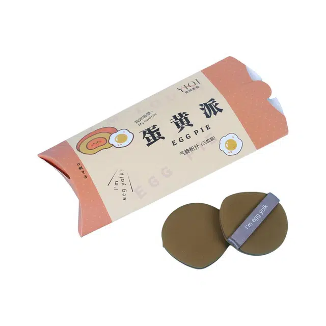 米甜兔  蛋黄派气垫粉扑 不吃粉 干湿两用双面遇水变大非乳胶菠萝派