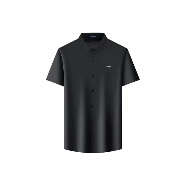 富铤 休闲通勤翻领短袖衬衫 男款