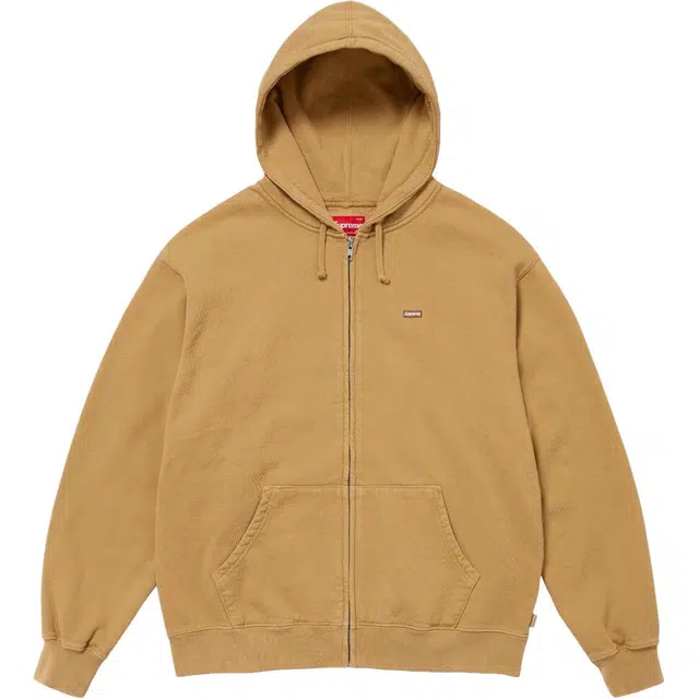 Supreme Overdyed Small Box Zip Up Hooded Sweatshirt