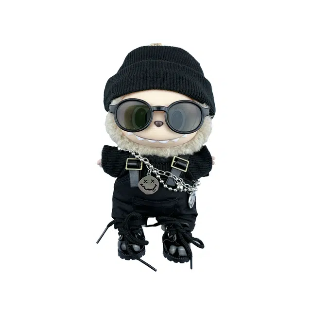 POP MART Labubu THEMONSTERS ALL BALCK Crush 17cm