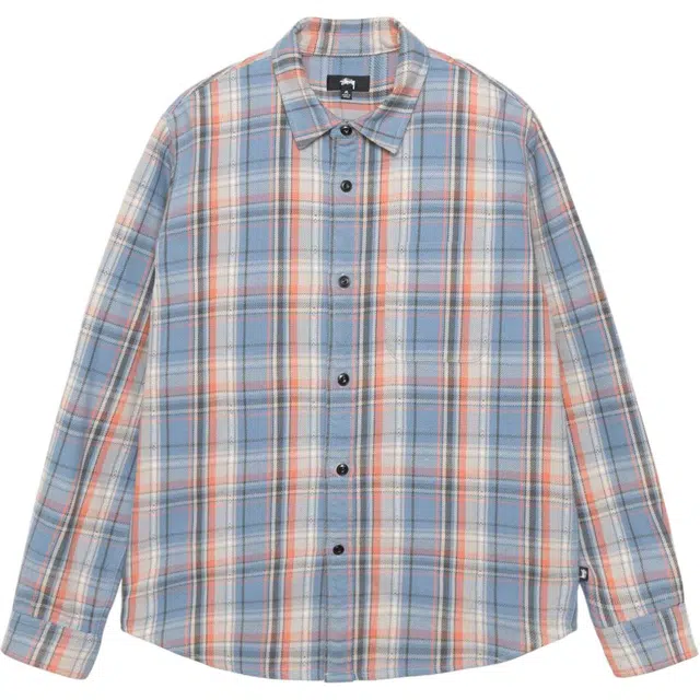 Stussy FW24 DAN WASHED COTTON PLAID SHIRT
