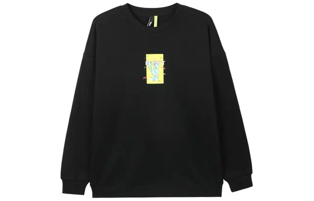 森马 字母图案抓绒保暖圆领卫衣 男款