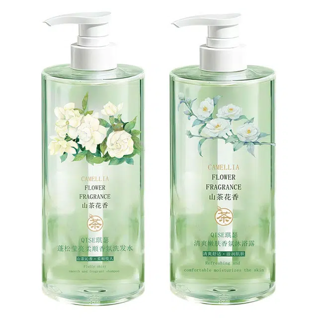 琪瑟 山茶花柔顺洗发水沐浴露沐浴露