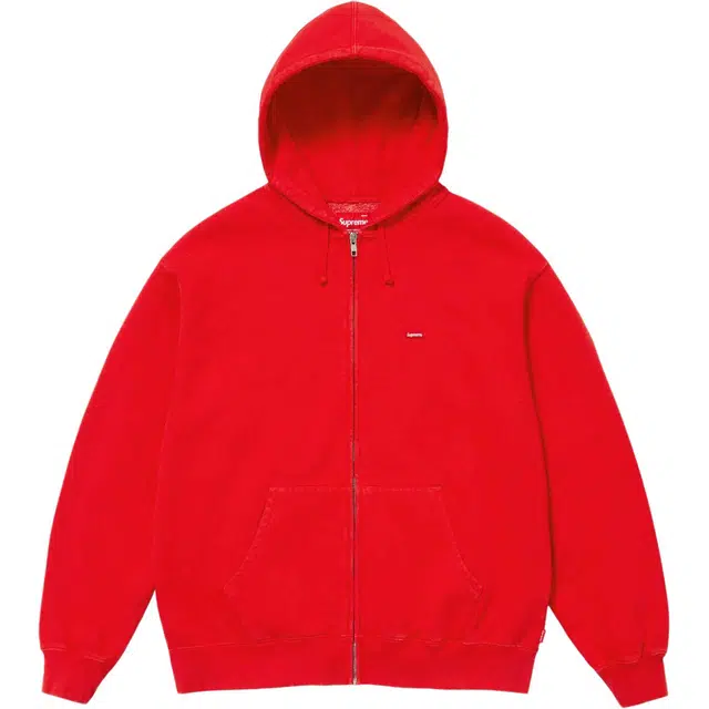 Supreme Overdyed Small Box Zip Up Hooded Sweatshirt