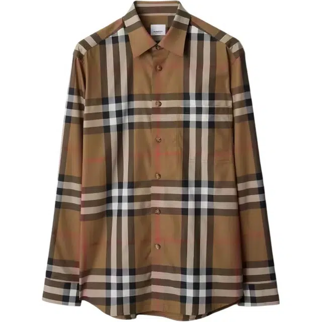 Burberry Check Shirt Brown