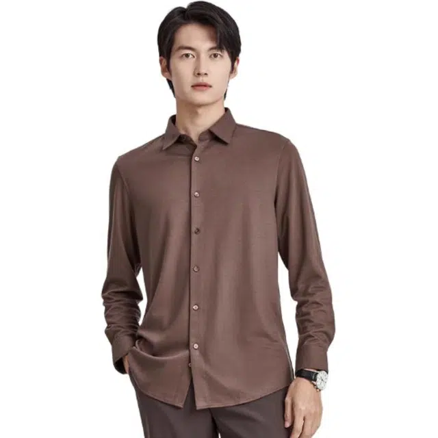 迪柯尼 保暖亲肤透气长袖衬衫 男款