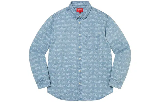 Supreme SS22 Week 13 Arc Jacquard Denim Shirt