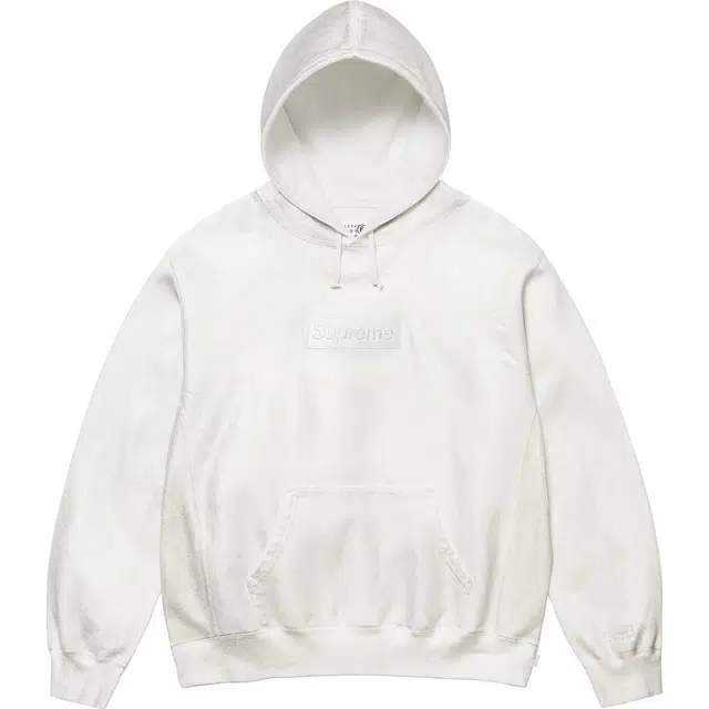 Supreme x MM6 Maison Margiela Foil Box Logo Sweatshirt