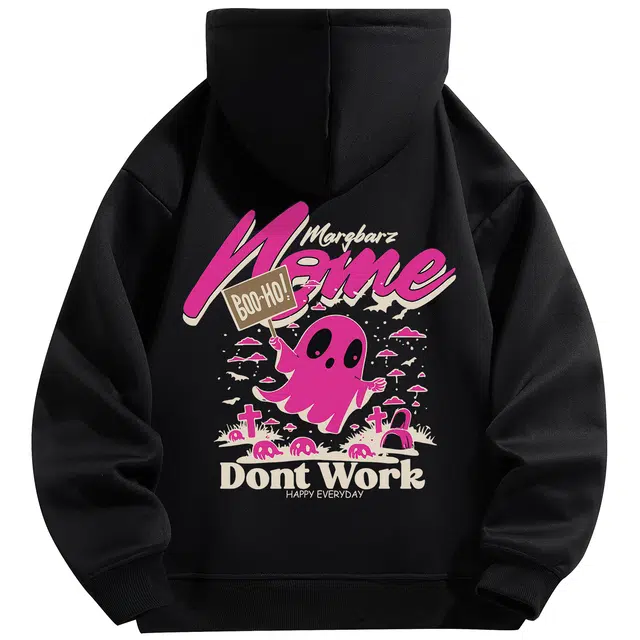 NOME Ghost Letter Print Hoodie