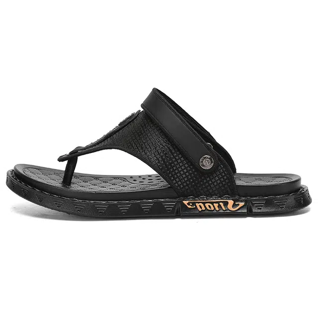 潮泽 通勤百搭 防磨人字拖鞋 男款