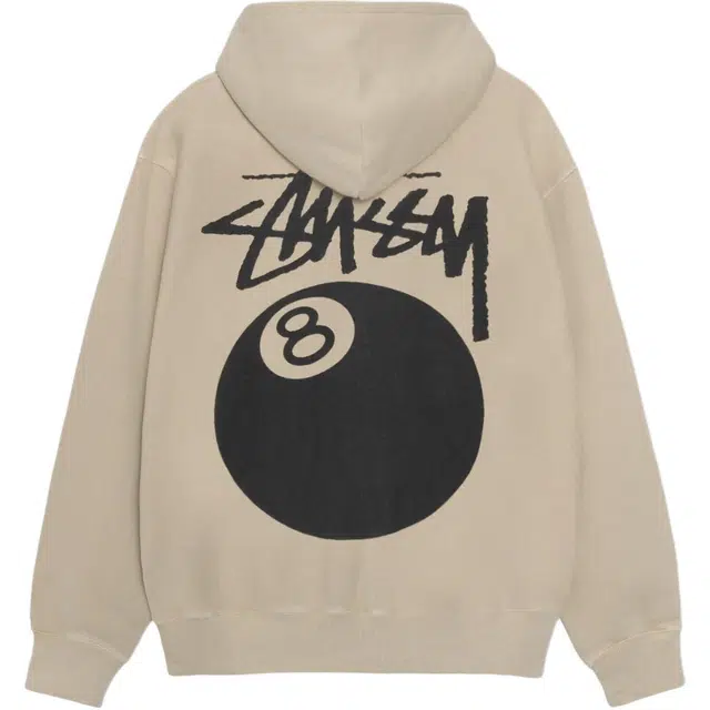 Stussy 8 Ball Pig Dyed Zip Hood