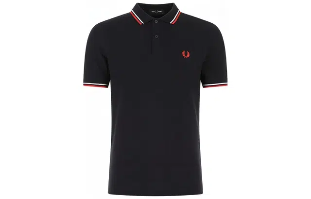 Fred Perry Logo Trim Polo Navy