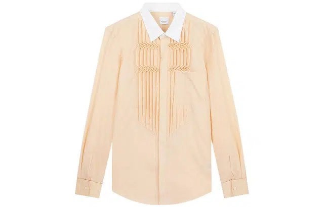 Burberry Pleated Collar Shirt