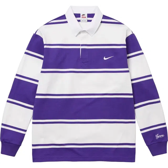 Supreme x Nike Stripe Rugby Polo