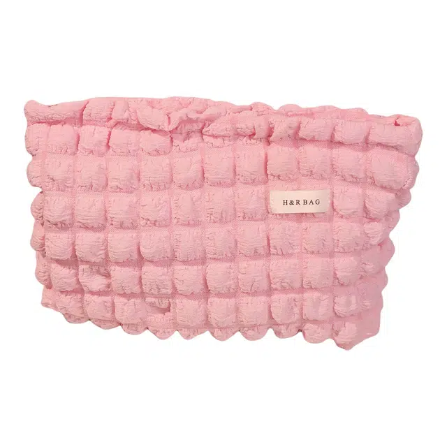 米甜兔 韩版立体云朵泡泡化妆包手拿便携式洗漱包大容量旅行护肤品化妆包