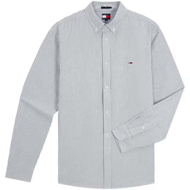 Tommy Hilfiger Oxford Stripe Shirt Slim Fit Long Sleeve