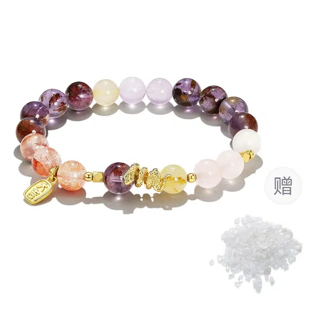 克兰茜 金蛇来财 夜幕金蛇转运珠 紫气东来平安卷卷蛇 本命年小众轻奢设计蛇年转运 学业顺利日常通勤个性百搭 好运 紫水晶 手串 女款