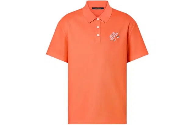 LOUIS VUITTON Embroidered Signature Cotton Polo Polo