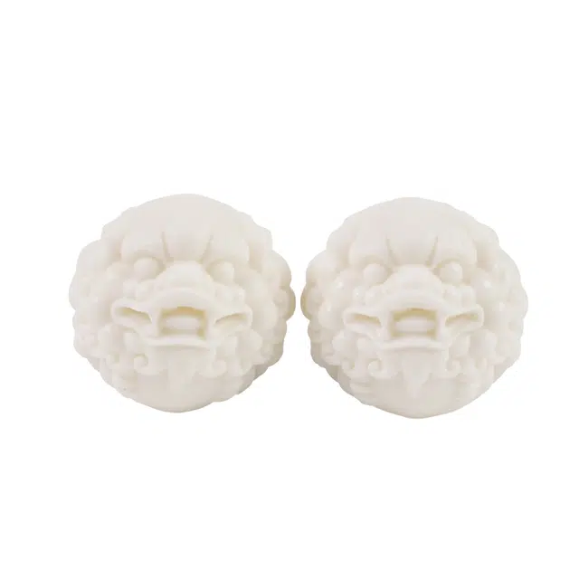 仙友 新中式文玩雕刻貔貅手球小众设计 轻奢高级感 好运莲莲 八方来财转运盘玩饰品 象牙果 手把件 男女同款情侣款