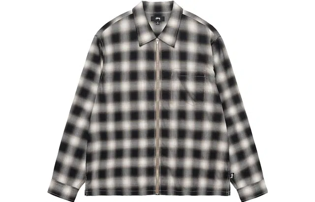 Stussy Eddie Plaid Zip Shirt