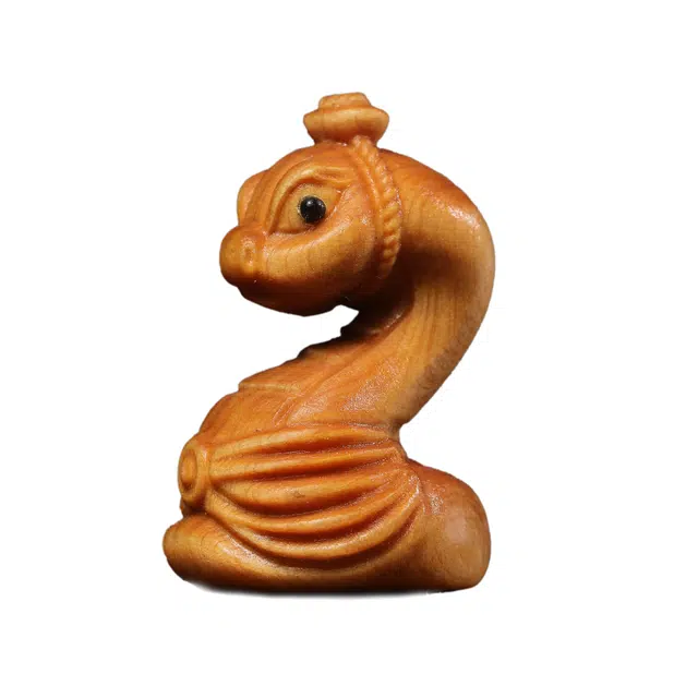 仙友 蛇年大吉小众复古轻奢高级设计文玩茶桌摆件八方来财居家茶宠上岸盘玩家居饰品#好运 崖柏 把件 男女同款情侣款