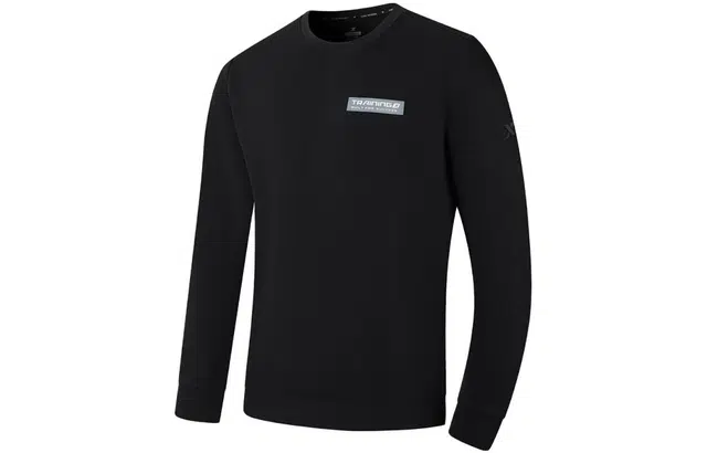 特步 综训系列 字母圆领套头运动卫衣 男款