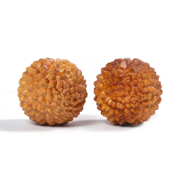 仙友 国潮新中式复古文玩居家茶宠高端大气茶桌摆件八方来财家居饰品随手把玩盘玩#好运 崖柏 木作把件 男女同款情侣款