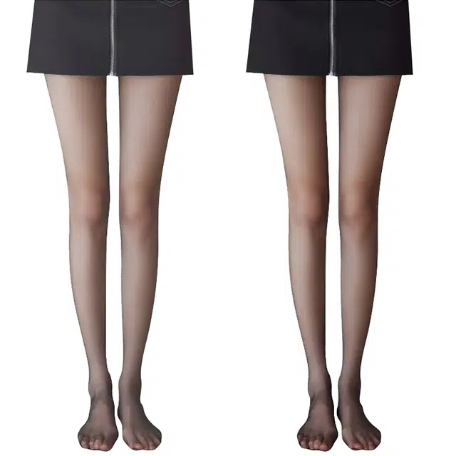 棉基因 性感抚媚防勾丝不起球运动防滑安全打底透气高弹柔软轻薄丝袜 女款 组合装