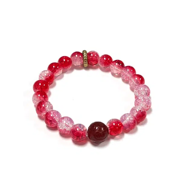 【魔童灵珠】 京华录 国风佛珠转运珠有钱花招财纳福平安喜乐朱事顺利国潮 新中式好运 琉璃 手串 男女同款情侣款