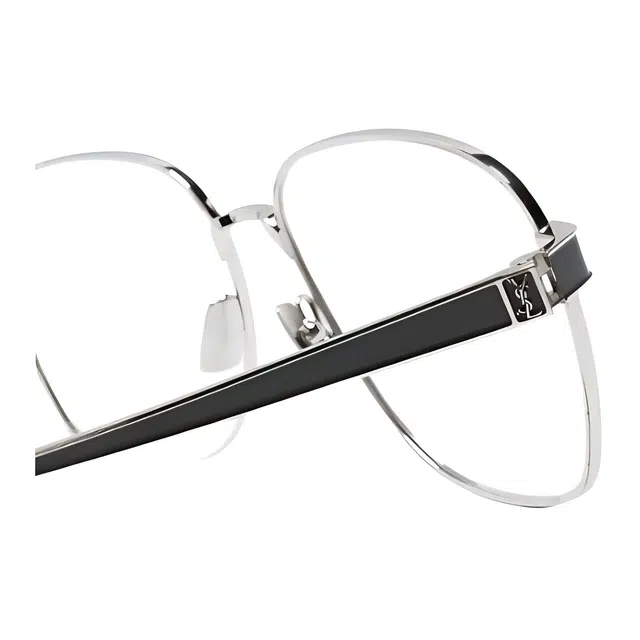 Saint Laurent Butterfly Optical Frame Silver